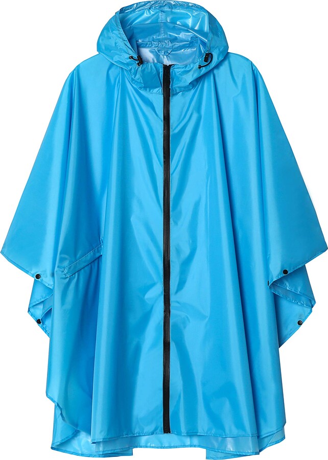 SaphiRose PONCHO Rain Poncho Coat for Adults Outdoor Hooded Waterproof ...