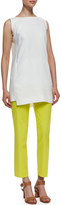 Thumbnail for your product : Lafayette 148 New York Sleeveless Linen Long Top with Pockets