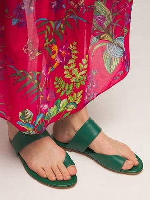 Gia Borghini 10mm Zefiro Leather Thong Sandals - ShopStyle