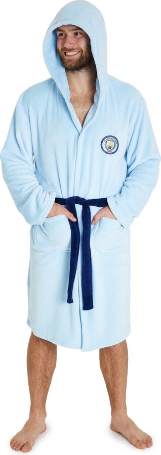 Manchester City FC Hooded Dressing Gown - ShopStyle Robes