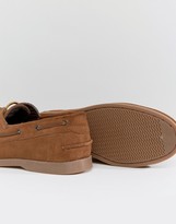 Thumbnail for your product : ASOS Boat Shoes In Tan Suede With Gum Sole