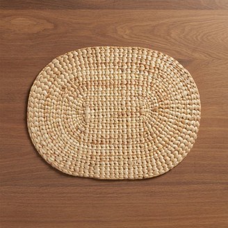 Crate & Barrel Oval Water Hyacinth Placemat