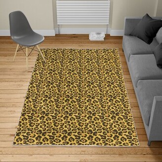 Living Room Bedroom Kitchen Decorative Lightweight Foam Printed Rug ALAZA My Daily Drawing Snow Leopard Area Rug 4 x 6 Feet 