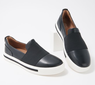 Clarks Leather Slip-Ons - Un Maui Step - ShopStyle Shoes