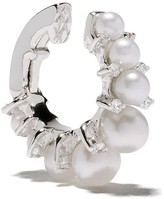 Thumbnail for your product : Annoushka 18kt White Gold Diamonds & Pearls Ear Cuff