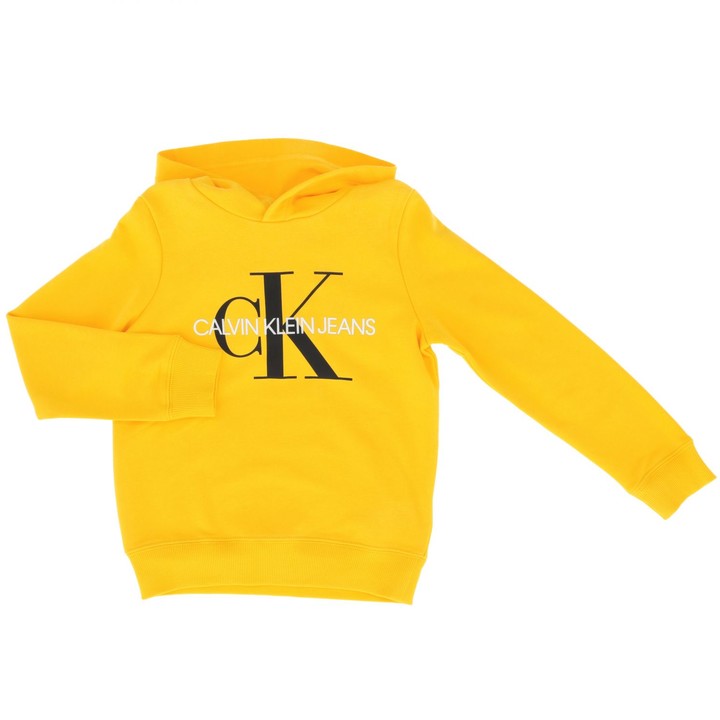 yellow calvin klein hoodie