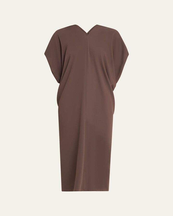 MM6 MAISON MARGIELA Draped V-Neck Midi Dress