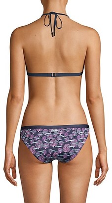 Vilebrequin Flechett Coral-Print Bikini Top
