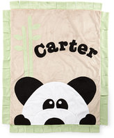 Thumbnail for your product : Boogie Baby Plush Peek-A-Boo Panda Blanket, Green/Latte