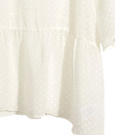 Thumbnail for your product : H&M H&M+ Chiffon Tunic - Natural white - Ladies