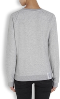 Thumbnail for your product : Zoe Karssen Grey quilted cotton blend sweatshirt