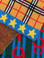 Thumbnail for your product : Burberry Kids intarsia patterend scarf