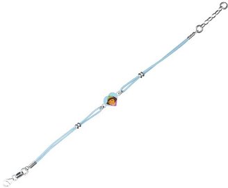Dora the Explorer 3181056 Princess Children's Sterling Silver Necklace: 925/1.000 Silver, 1.4 g, 16 to 18 cm, in Blue