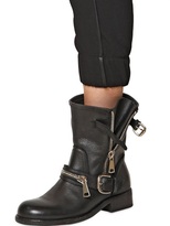 Thumbnail for your product : Strategia 30mm Leather Biker Boots