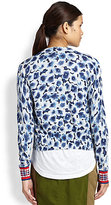 Thumbnail for your product : Marc by Marc Jacobs Aki Floral-Print Cotton Cardigan