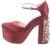 Thumbnail for your product : Rochas Platform Embellished Pumps