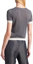 Thumbnail for your product : Giorgio Armani Silk-Linen Ribbed Short-Sleeve T-Shirt