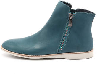 Silent d Narelle Teal Boots Womens Shoes Casual Ankle Boots