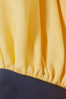 Thumbnail for your product : Roksanda Nivala Silk-crepe Blouse - Pastel yellow