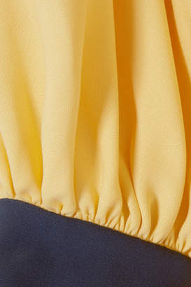 Roksanda Nivala Silk-crepe Blouse - Pastel yellow