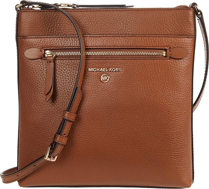Michael Kors Women Leather Crossbody Purse Messenger Bag Handbag Brown  Luggage