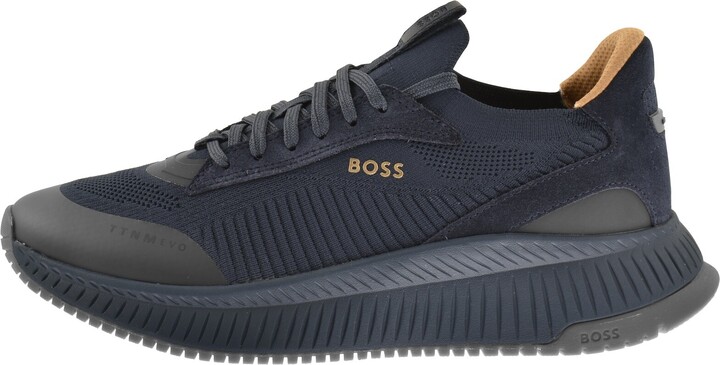 Boss Business BOSS Titanium EVO Runner Trainers Navy