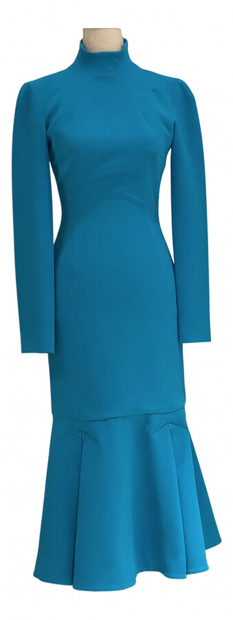 Emilia Wickstead turquoise Polyester Dresses