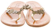 Thumbnail for your product : K Jacques St Tropez Gold-Tone Thong Sandals