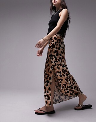 MARC JACOBS - Teen Girls Brown Leopard Print Skirt | Childrensalon Outlet