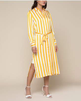 Juicy Couture Awning Stripe Satin Dress