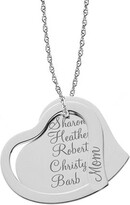 Thumbnail for your product : Fine Jewelry Personalized Sterling Silver "Mom" and Family Names Heart Pendant Necklace