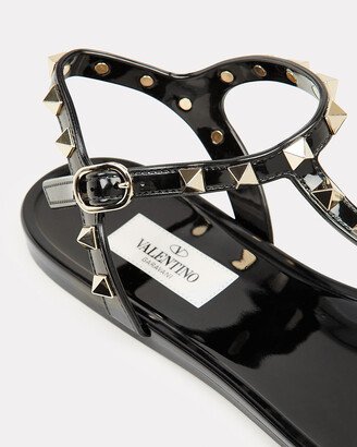 Valentino Garavani Rockstud Gladiator Flat Jelly Sandals
