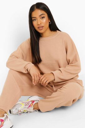 boohoo Petite Knitted Jumper & Jogger Co-Ord