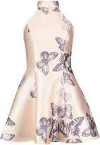 Thumbnail for your product : boohoo Sateen Butterfly Print Fit and Flare Dress