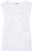 Thumbnail for your product : Jil Sander Bow-embellished cotton-poplin top