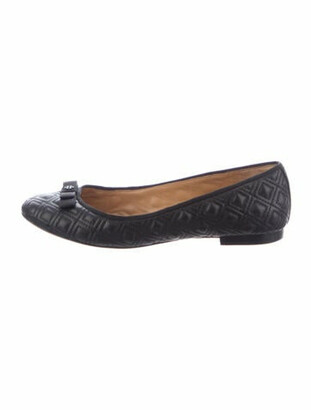 tory burch quilted flats black