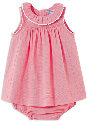 Jacadi Girls' Gingham Print Dress & Bloomers Set - Baby