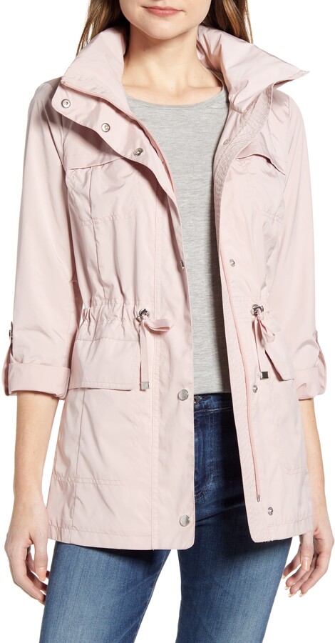 women's packable rain jacket with hood