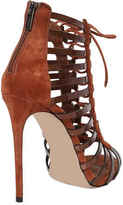 Thumbnail for your product : Le Silla 110mm Suede & Metallic Leather Sandals