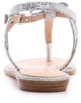 Thumbnail for your product : Kate Spade Andrea Metallic Flat Sandals