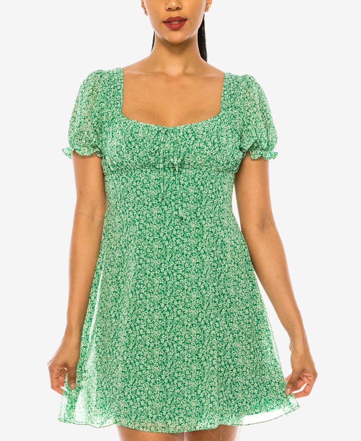 green junior dresses