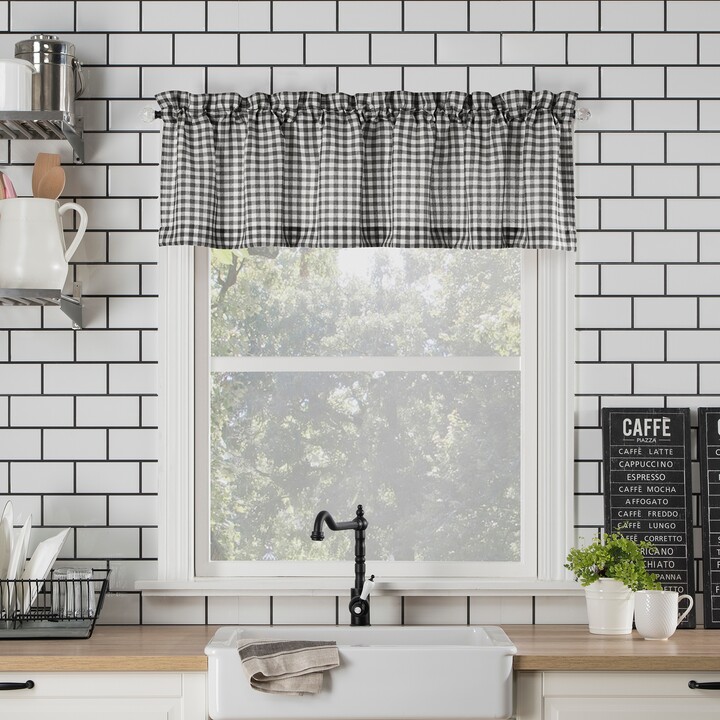 Valances Set Lace Swag Curtains, Kitchen Swag Curtains Gray