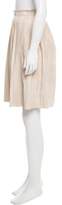 Thumbnail for your product : Agnona Pleated Suede Skirt w/ Tags