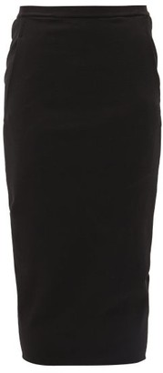 Rick Owens Soft Pillar Cotton-blend Pencil Skirt - Black