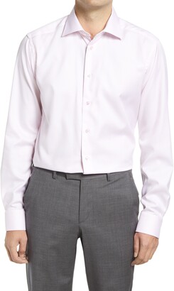 Eton Slim Fit Crease Resistant Micropattern Dress Shirt