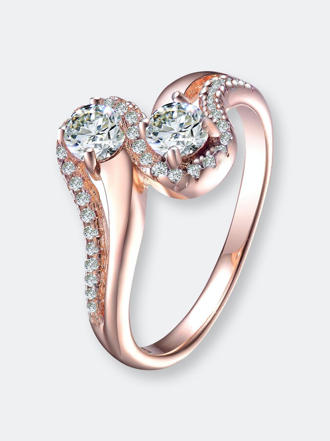 Orolino Ring Cocktailring 585 Gold weiß Diamant Brillant glanz poliert Damen NEU