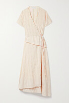 Thumbnail for your product : Apiece Apart Cabo Asymmetric Draped Fil Coupé Voile Wrap Midi Dress