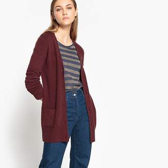 La Redoute Collections Long Wool Mix Cardigan