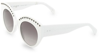 Alaia 52MM Round Sunglasses