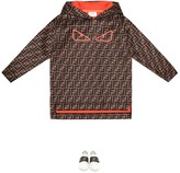 Thumbnail for your product : Fendi Kids FF printed hoodie